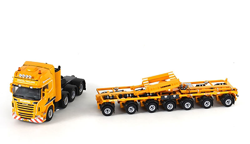 Masttransporter LTM 11200 Liebherr + Scania R 8X4 Wsi Models 1500 Masstab 1/50 