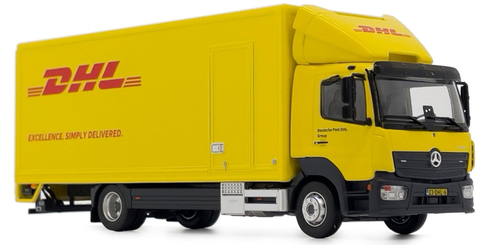 Mercedes Actros Atego DHL Marge Models 2026 Masstab 1/50 