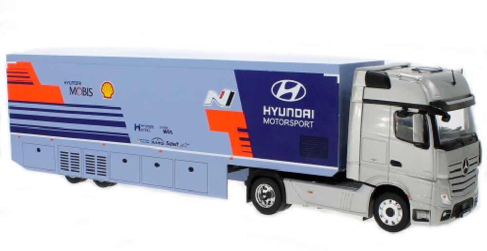 Mercedes Actros MP4 Hyundai Motorsport, WRC 2019 Ixo Models TTR019 Masstab 1/43 