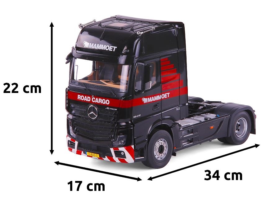 Mercedes-Benz Actros 4x2 Schwarz Mammoet Nzg Modelle 410317 Maßstab 1/18 