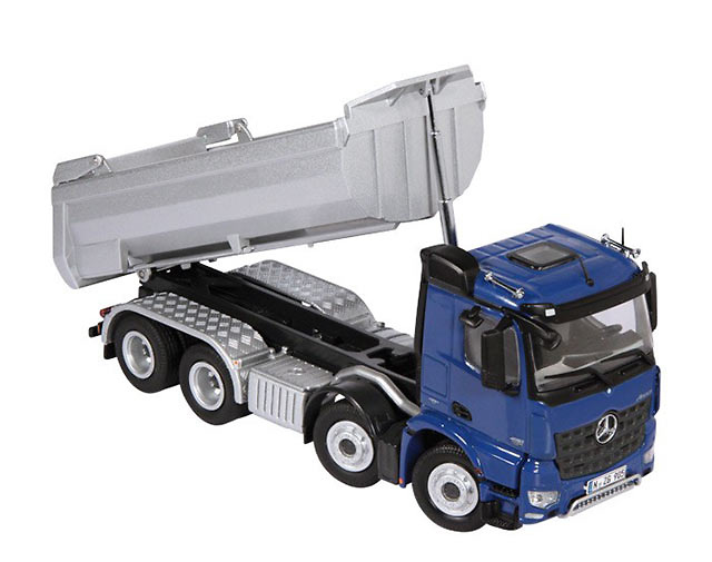 Mercedes Benz Arocs 4achs Halfpipe blau Nzg Modelle 905/20 Masstab 1/50 