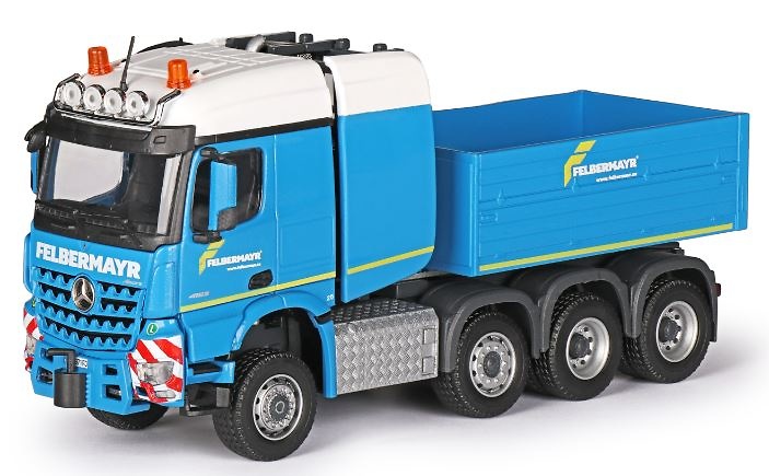 Mercedes Benz Arocs SLT mit Goldhofer Conrad Schweranhänger im Maßstab 1/50 