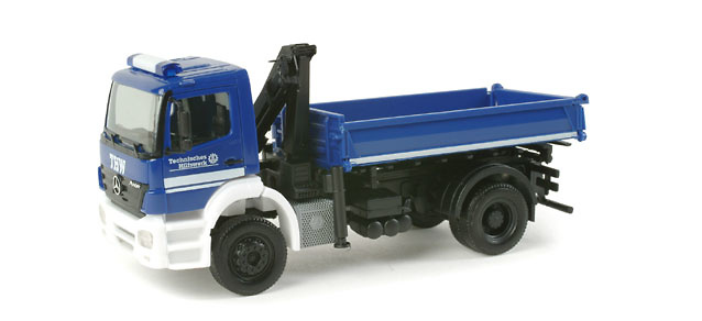 Mercedes Benz Axor Allradkipper mit Palfinger Ladekran 