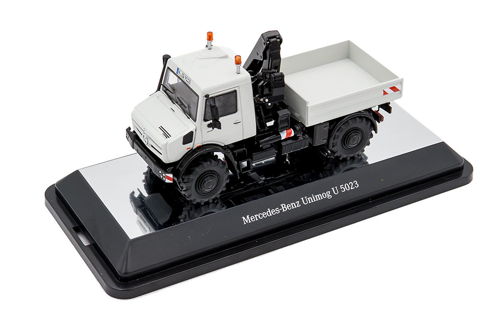 Mercedes Benz Unimog U 5000 + grua Nzg Modelle 9113 Masstab 1/50 