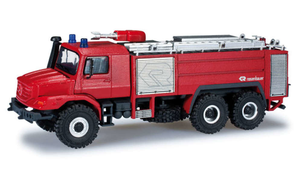 Mercedes-Benz Zetros Rosenbauer Buffalo Feuerwehr Herpa 049856 Masstab 1/87 