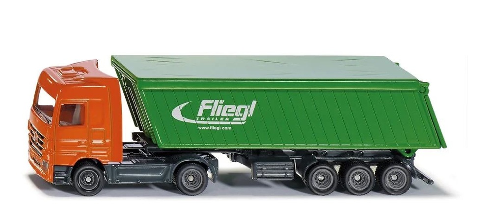 Mercedes-LKW mit Kippsattel Auflieger Siku 1796 im Maßstab 1:87 