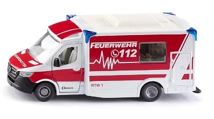 Mercedes Sprinter Type C Einsatzfahrzeug Krankenwagen Siku 2115 im Maßstab 1:50 