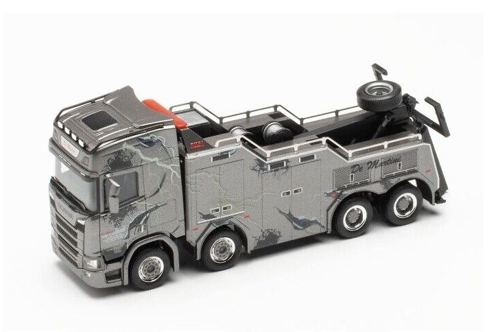 Modell Abschleppwagen Scania CR 20 HD Empl Bison - De Martin Herpa 316583 Masstab 1/87 