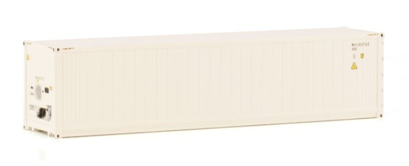 Modell-Kühlcontainer 40 Fuß weiß Wsi Models 03-2051 Maßstab 1:50 