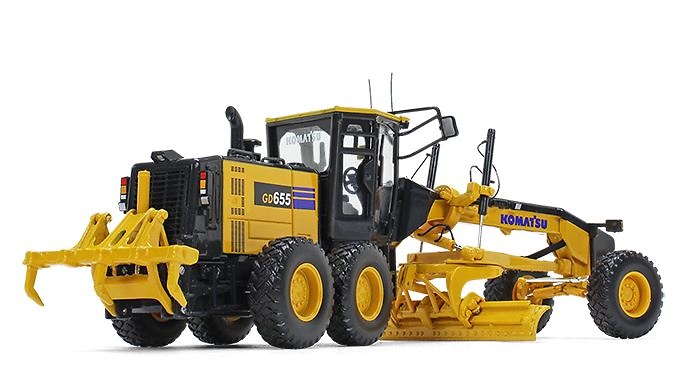 Modell Komatsu GD655-6 Motorgrader - First Gear 3409 Masstab 1/50 