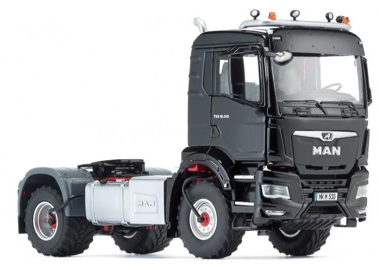 Modell-LKW Man TGS 18.510 4x4 schwarz 2 Achsen Wiking 77651 Maßstab 1/32 