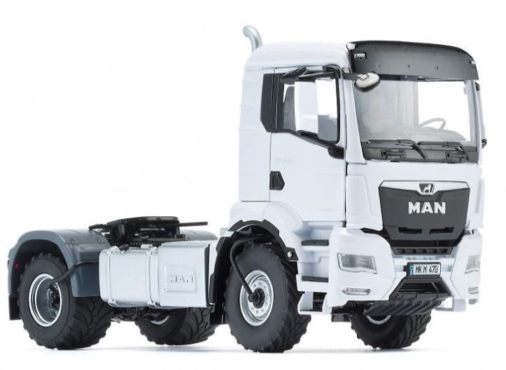 Modell-LKW Man TGS 18.510 4x4 weiß 2 Achsen Wiking 77652 Maßstab 1/32 