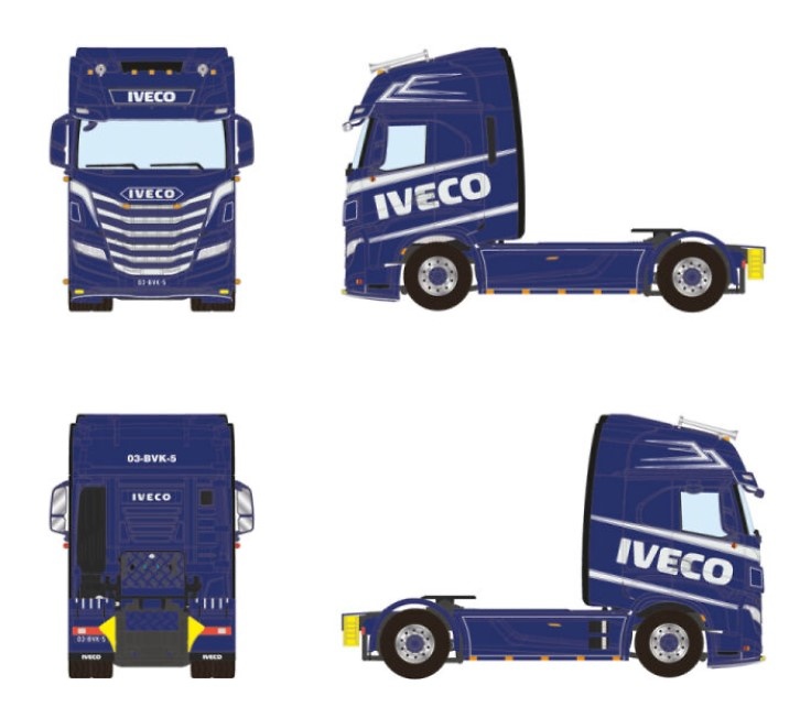 Modell Iveco S-Way as High Wsi Models 2191 Masstab 1/50 