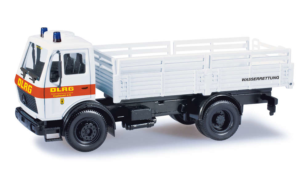 Modell Lkw Mercedes Benz NG - DLRG Cuxhaven Herpa 049757 Masstab 1/87 