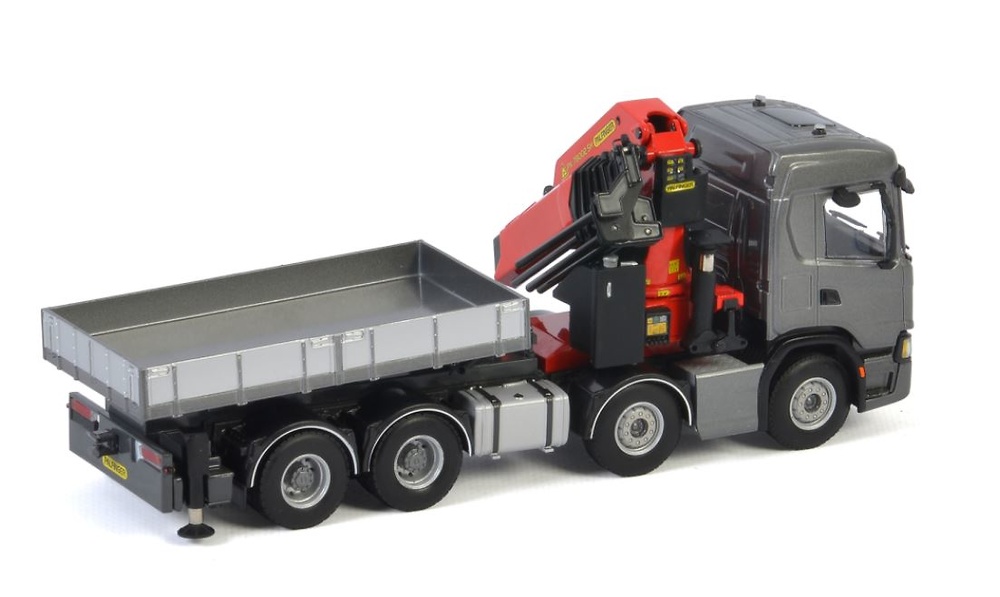 Modell Lkw Scania G Normal + Ladekran Palfinger 78002 SH Wsi Models 04-2097 Masstab 1/50 