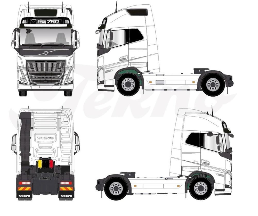 Modell Lkw Volvo FH05 Tekno 85242 Masstab 1/50 