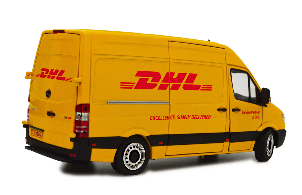 Modell Mercedes Sprinter DHL Marge Models 1905-05-03 Maßstab 1:32 