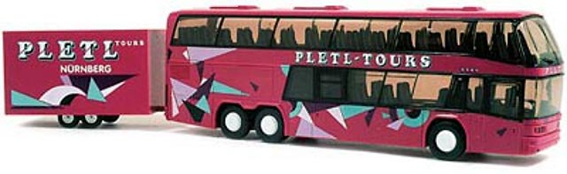 NEOPLAN Skyliner Mit Anhänger Pletl-Tours. Nürnberg, Rietze 1/87 