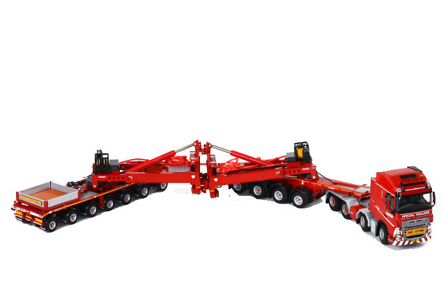 Nooteboom Mega Windmill Transporter 4+7 + Volvo FH 8X4 GLOBE XL Wsi Models 1/50 