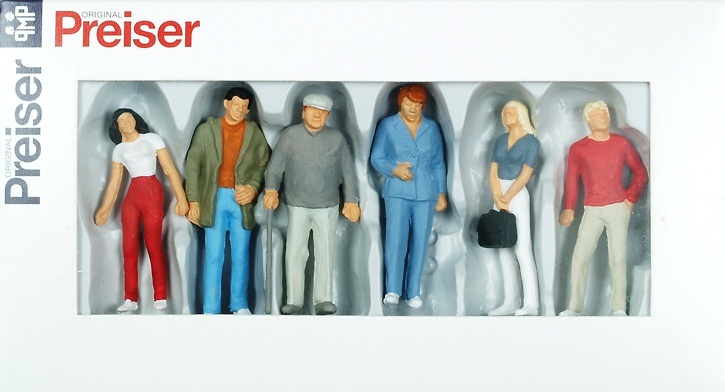 Passanten, stehend 1/43 Preiser 