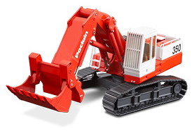 POCLAIN 350CK Crawler Excavator with showel Conrad 1/50 