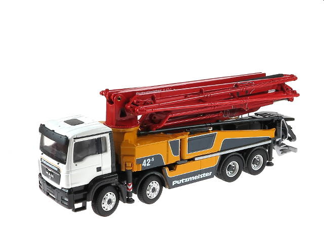 Putzmeister M42-5RZ Betonpumpe auf MAN TGS 4-achs, Conrad Modelle 71199 Masstab 1/50 