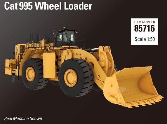 Radlader Cat 995 Diecast Masters 85716 im Maßstab 1:50 