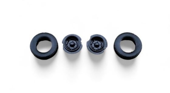 Reifen mit 15-mm-Felgen Tekno 78969 im Maßstab 1:50 