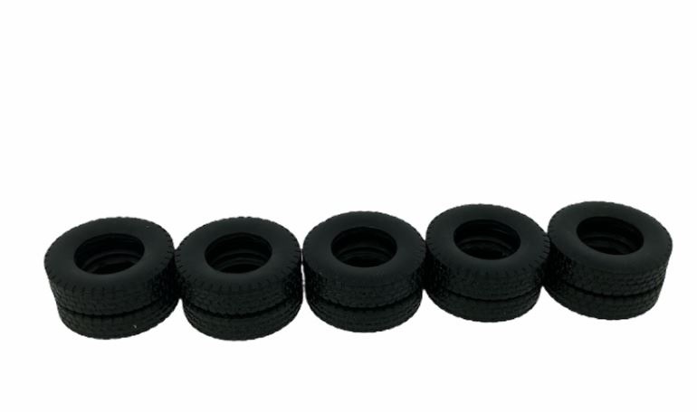 Reifen normal Hinterachse 21 mm (10pcs) - Tekno 78442 Masstab 1/50 