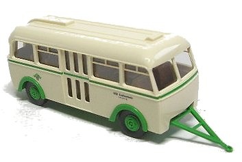 Remolque p/Bus Marrón Leipzig Brekina 1/87 