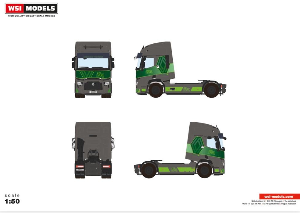 Renault Trucks T evo 4x2 Wsi Models 04-2200 Maßstab 1:50 