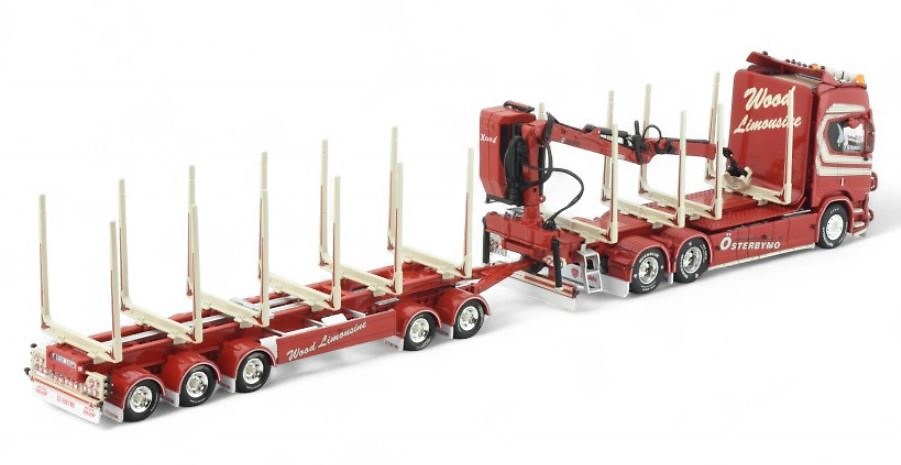 Scania Next Gen R Highline + 5-Achs-Plattform für Holz Tekno 85984 im Maßstab 1:50 