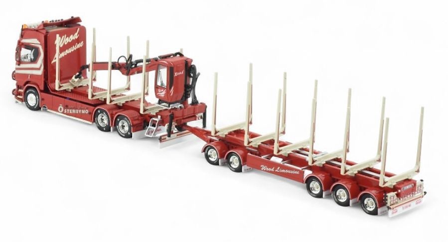 Scania Next Gen R Highline + 5-Achs-Plattform für Holz Tekno 85984 im Maßstab 1:50 