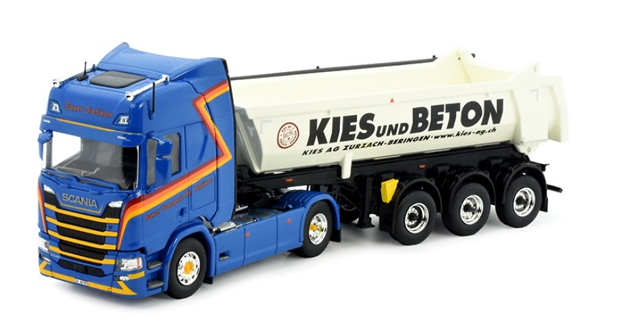 Scania Next Gen R540 Highline + Kipper Meiller - Saxer - Tekno 82733 Masstab 1/50 