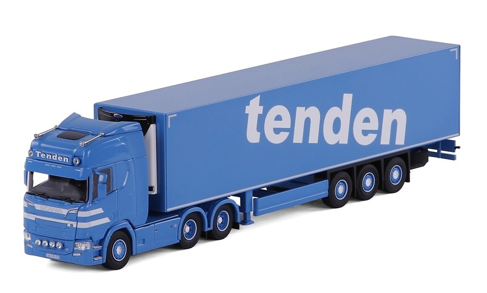 Scania R Highline mit Küihlauflieger - Tenden - Cavallino Masstab 1/50 