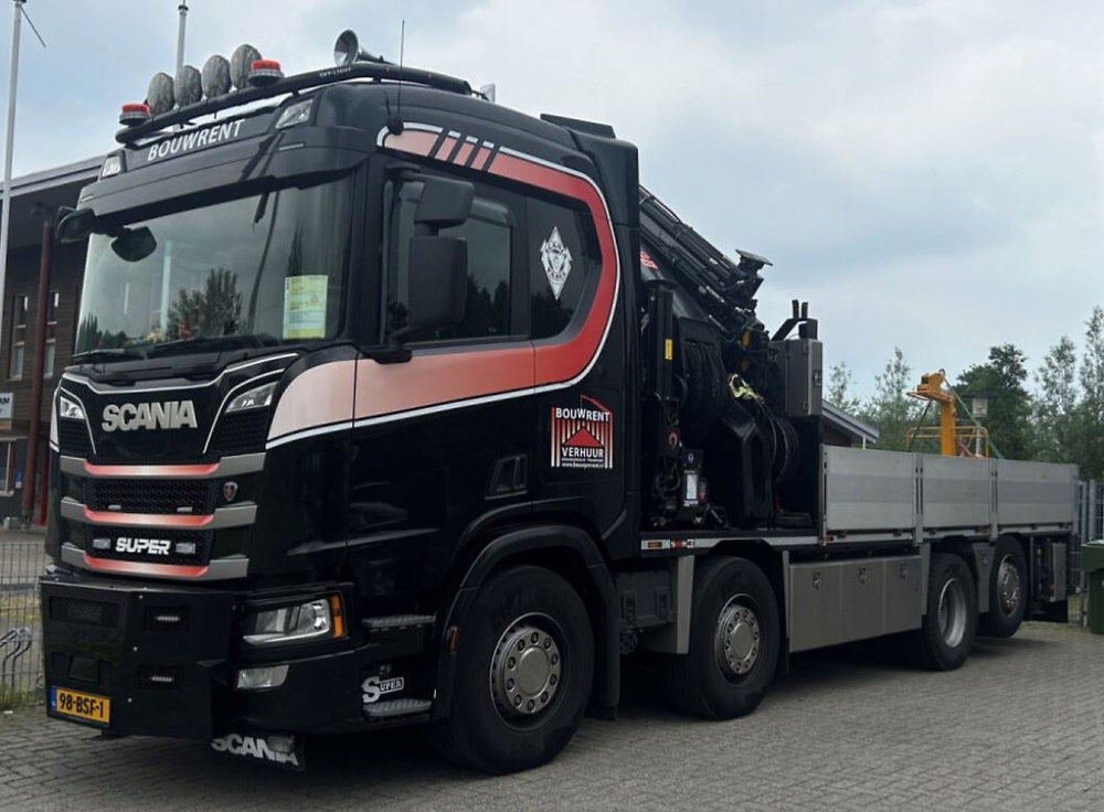 Scania R Normal cr20n + Kran Palfinger PK 78002 SH + Ausleger Wsi Models 01-4669 Maßstab 1:50 