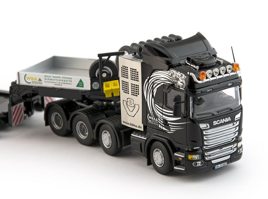 Scania R-Streamline Highline 8x4 + Tieflader 4 achs -wba - Models 