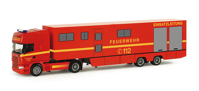 Scania R TL Koffer-Sattelzug ELW 3 