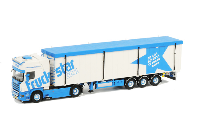 WSI Scania R6 Topline 4x2 with 3-axle cargofloor trailer