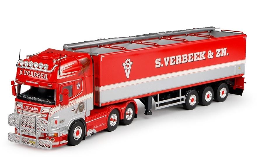 Scania R-serie Topline + Auflieger für Kartoffeln Tekno 63497 Masstab 1/50 