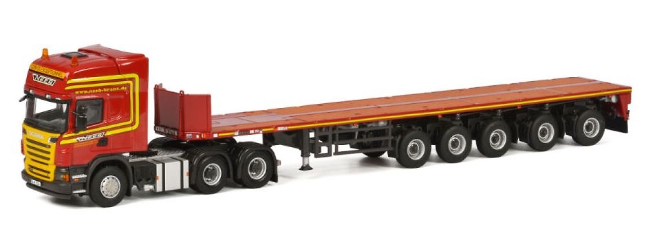 Scania R6 Topline 6x4 + 5-Achs-Plattform Neeb Wsi Models 01-1634 Masstab 1:50 