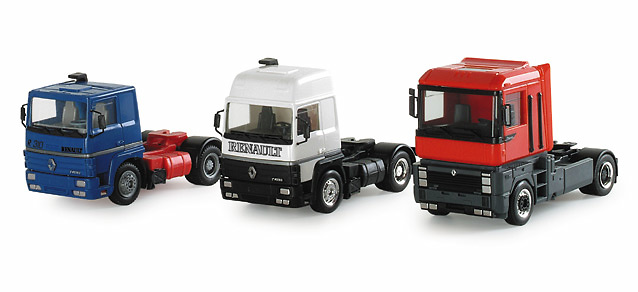 Set 3 Zugmaschinen Renault R 310 / Renault R 390 / Renault Magnum Herpa 1/87 