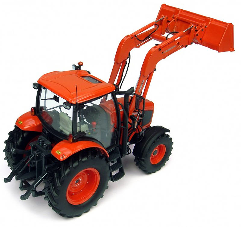 Traktor Kubota M135GX with front loader Universal Hobbies 4192 Masstab 1/32 