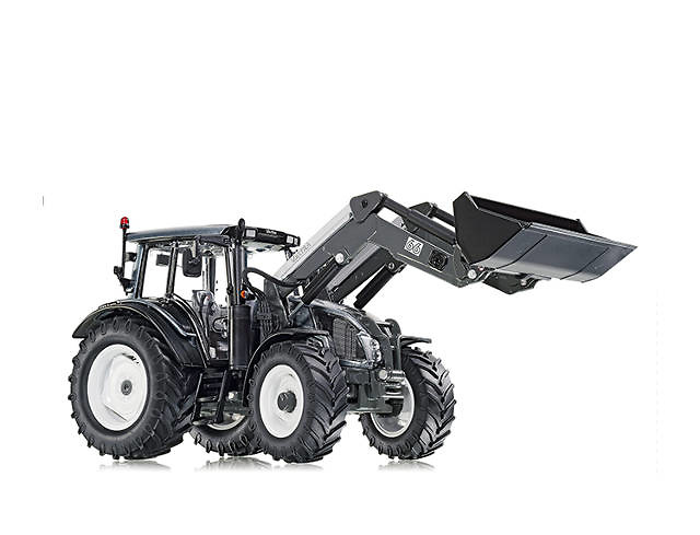 Traktor Valtra N123 mit Frontlader Wiking 7327 Masstab 1/32 