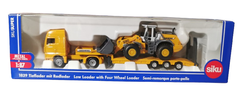 Truck Man mit Liebherr 580 Siku 1839 im Maßstab 1/87 