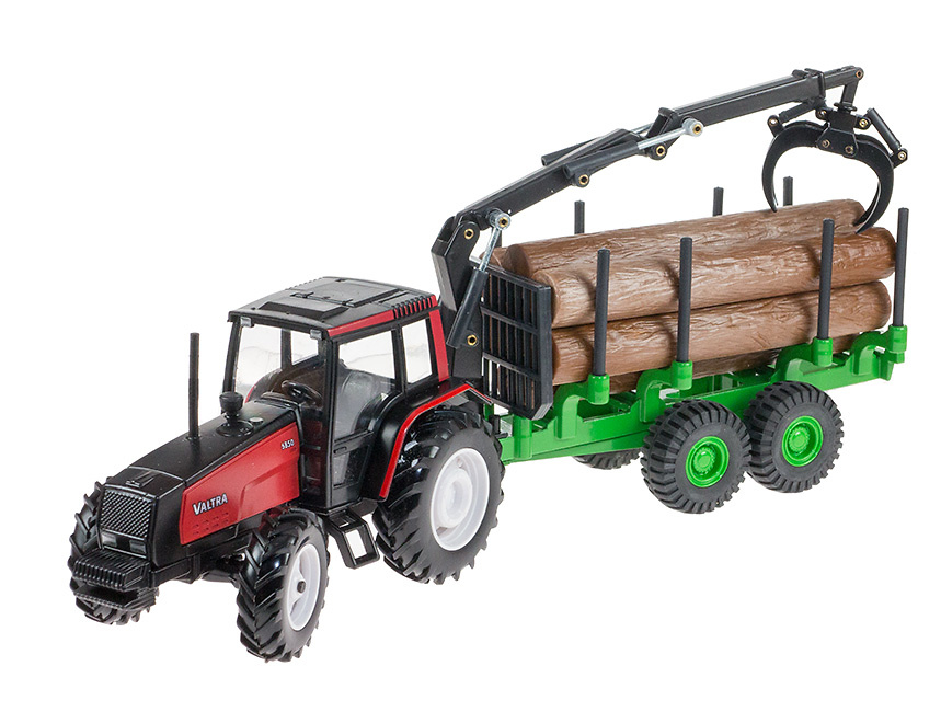 VALTRA 6850 Transporte Baumstamm Joal 1/32 