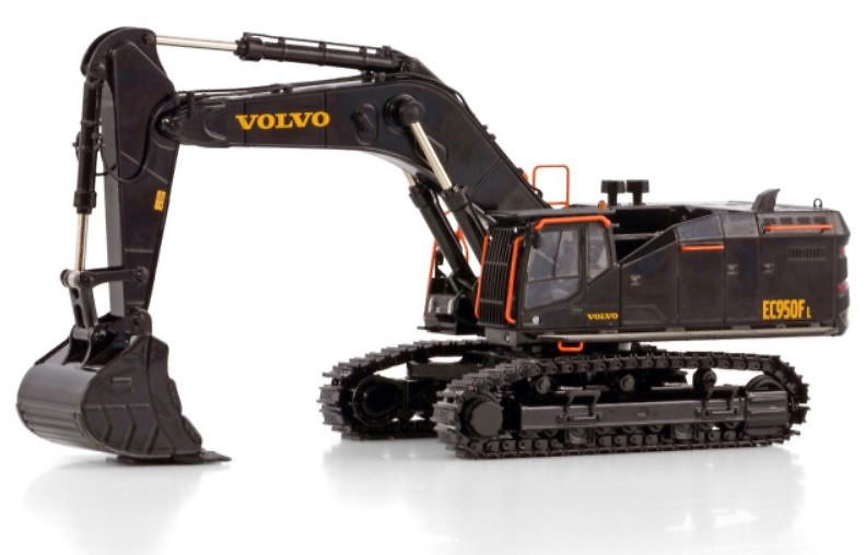 Volvo EC950F Miniaturbagger Schwarz Wsi Models 64-2013 Maßstab 1:50 