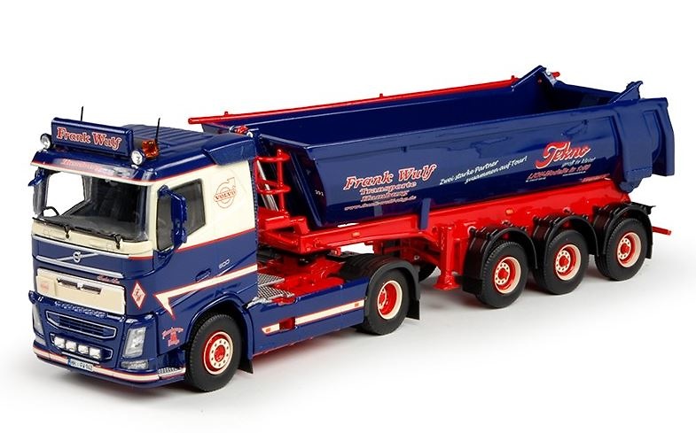 Volvo FH04 + 3 achs Kipper - Tekno 68599 Masstab 1/50 