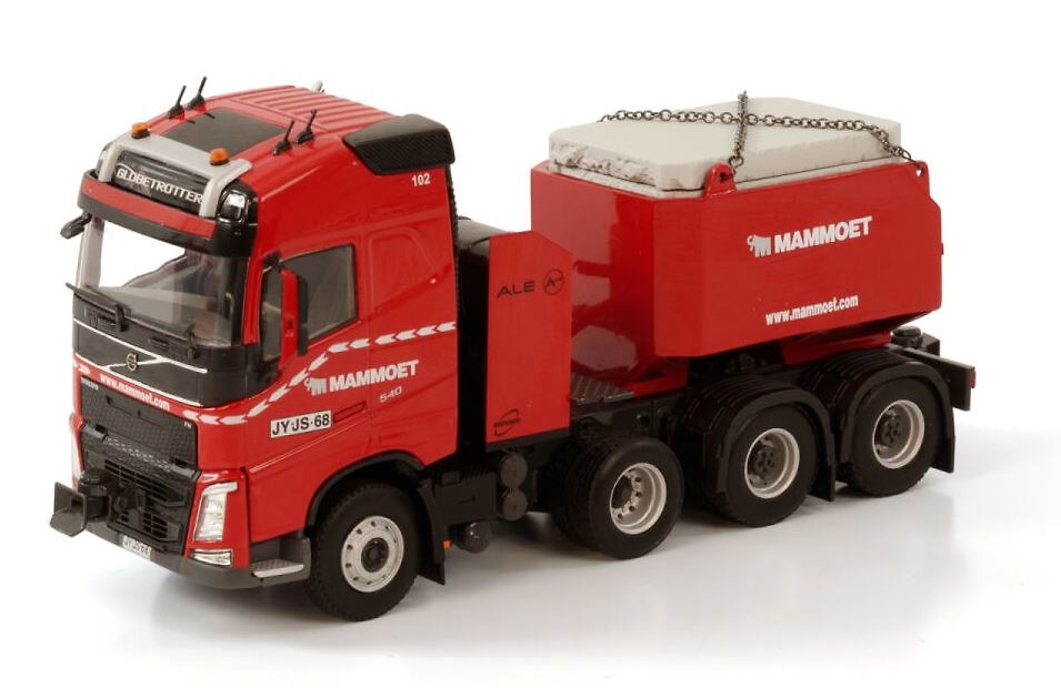 Volvo FH4 Globetrotter + Ballastbox + carga Mammoet Wsi Models 410282 Maßstab 1:50 