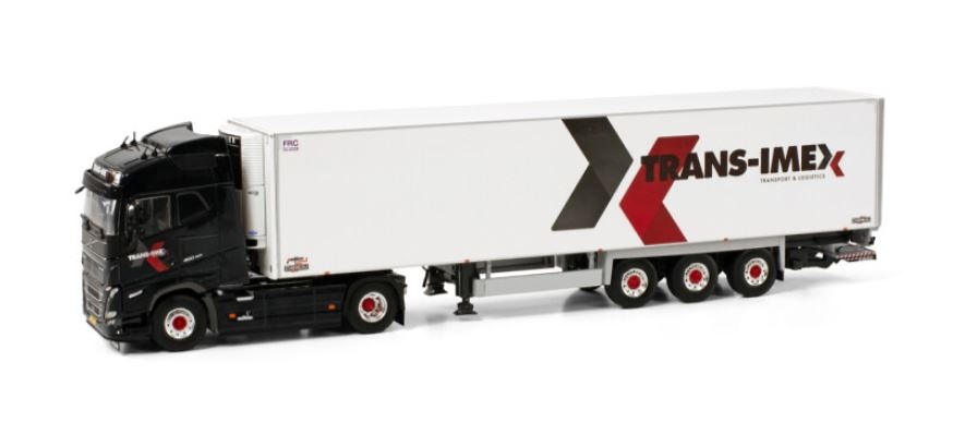 Volvo FH5 Globetrotter 4x2 Kühlauflieger Trans-Imex Lkw WSI Models 01-4167 Maßstab 1:50 